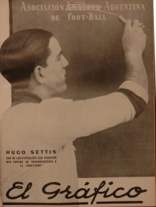 Mítica portada de El Gráfico, edición 620, dando cuenta del comienzo del profesionalismo.