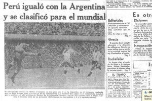 Decepción. Argentina no clasificó al Mundial México 1970. Lo vimos por televisión.